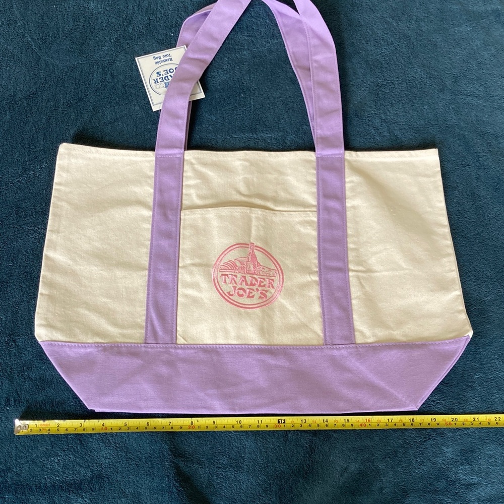 Trader Joe’s Lavender Canvas Tote Bag (OG size)